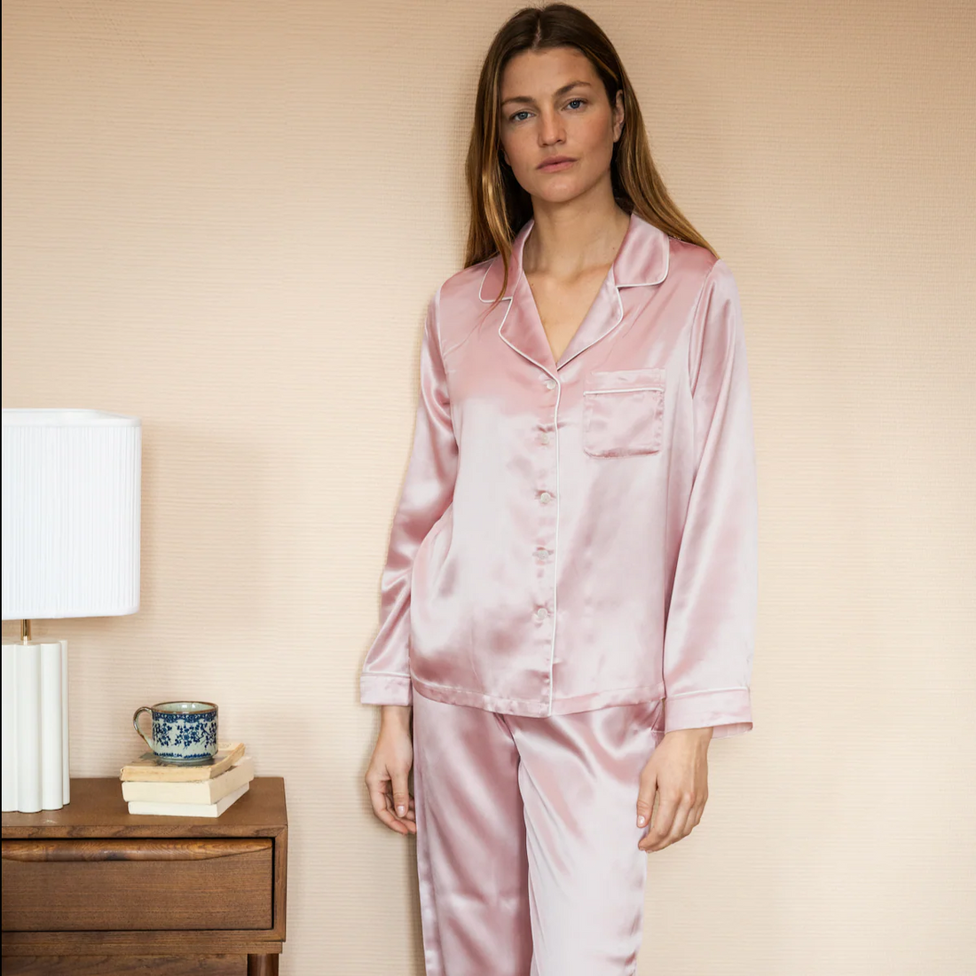 Pyjama femme pure soie